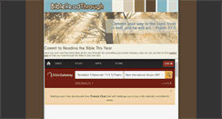 Desktop Screenshot of biblereadthrough.com
